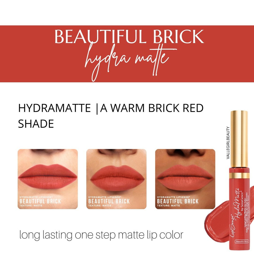 Beautiful Brick HydraMatte Lipsense Lip Color - Senegence