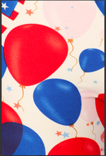 One Size Red, White and Blue Balloon Print Leggings