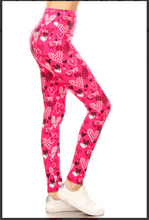 Plus Size Pink Valentine's Day "Love" and "Heart" Leggings