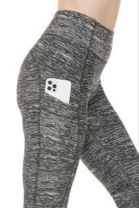 Black & Grey Premium Active Workout Leggings