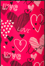 Plus Size Pink Valentine's Day "Love" and "Heart" Leggings