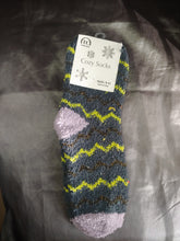 Super Fuzzy Zig Zag House Socks - Socks n Stuff