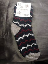 Super Fuzzy Zig Zag House Socks - Socks n Stuff
