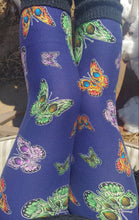 One Size Butterfly w/Skull Detail Print Leggings