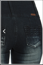 Dark Wash Braid Detail Front Jeans