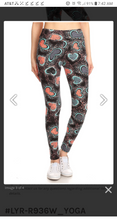 One Size Teal and Pink/Coral Heart Print Leggings