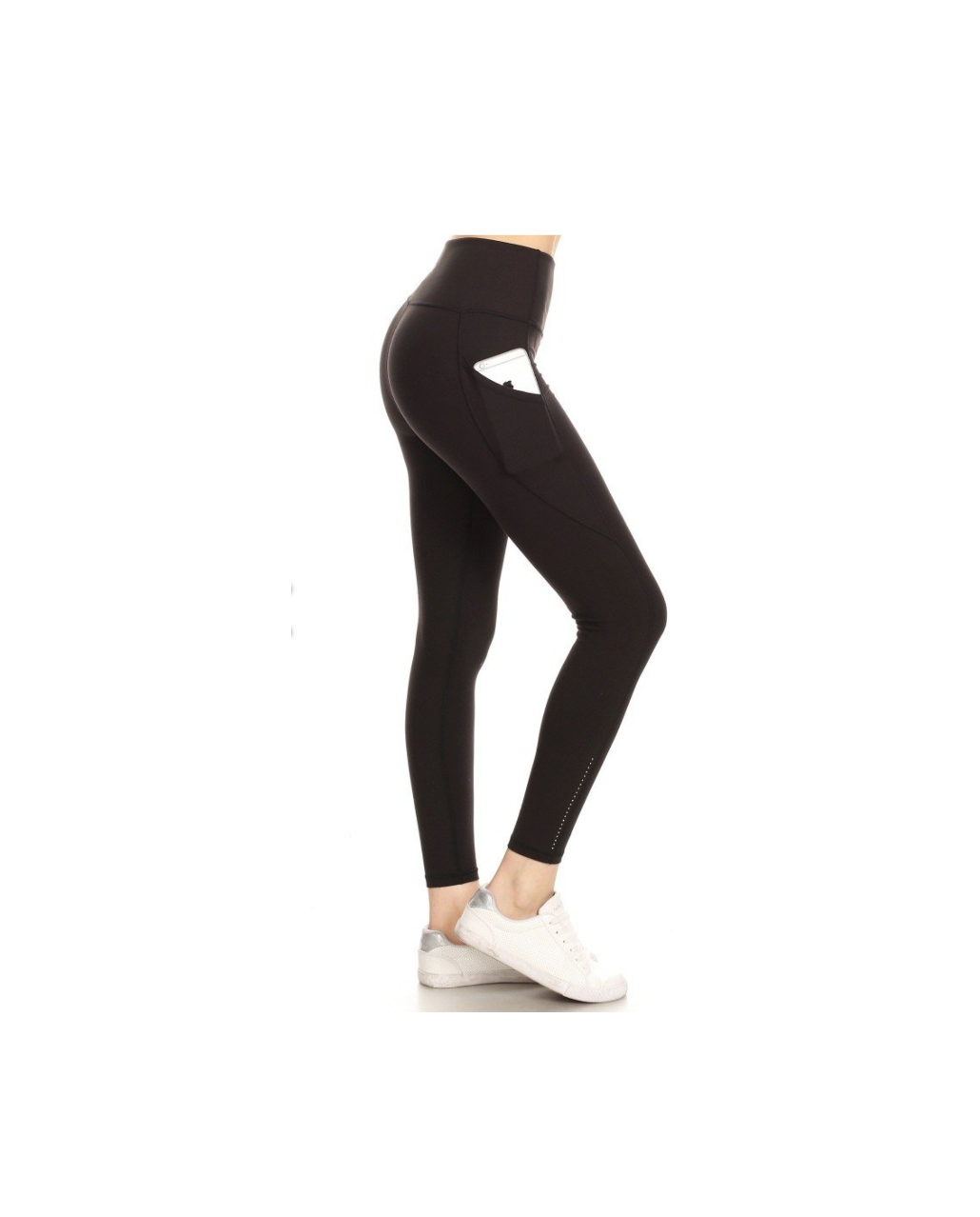 Premium Solid Black Workout/Active Leggings