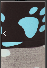 One Size Blue/Teal Paw Print Leggings