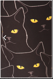 Plus Size Black Cat Print Leggings