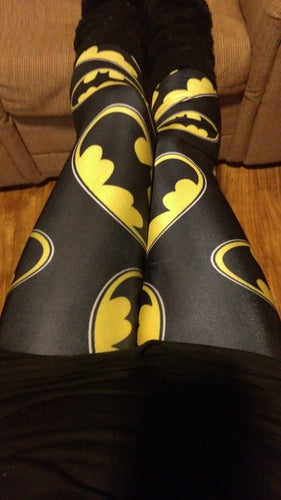 Screen Printed Bat Leggings