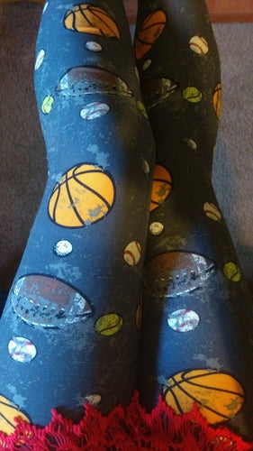 One Size Sports Print Leggings