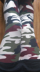 One Size Army Camo Print Leggings