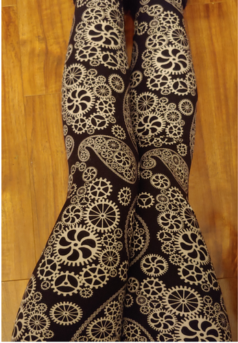 One Size Steampunk Paisley Leggings